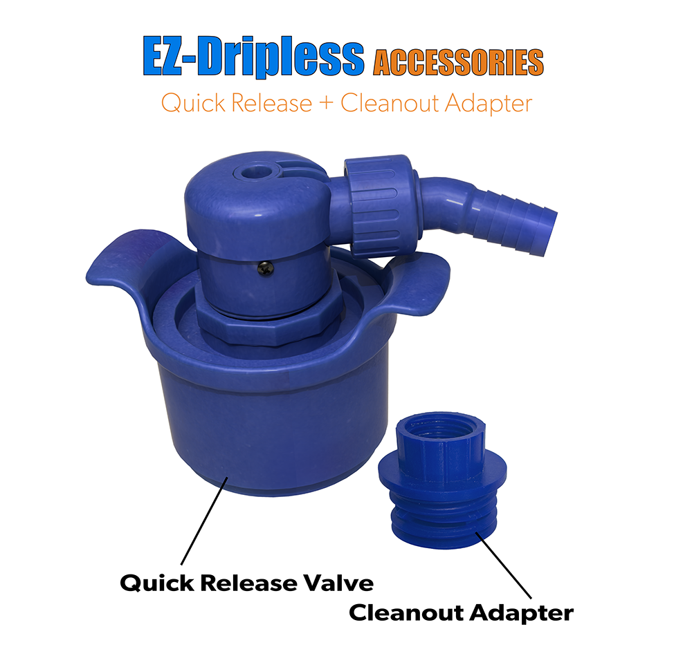 Quick Release Valve + Cleanout Adapter Accessory Pack